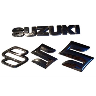 Original Japan (Used) Suzuki Chrome Plate Logo 1pc